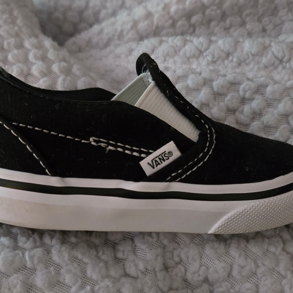 Vans Toddler Black Slip-On Shoes